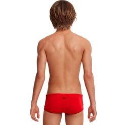 Funky Trunks - Still Red Boys Classic Trunks -Funky Trunks Swim Gear Store funky trunks still red boys plain trunks 3