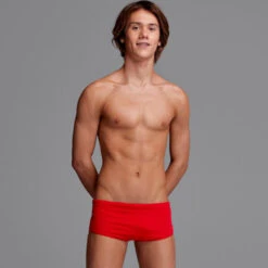 Funky Trunks - Still Red Boys Classic Trunks -Funky Trunks Swim Gear Store funky trunks still red boys plain trunks 4