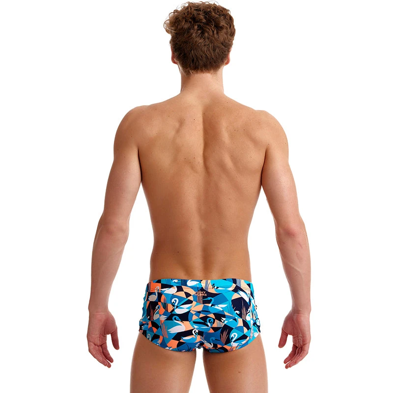 Funky Trunks - Swan Song - Mens Eco Classic Trunks 3 Funky Trunks - Swan Song - Mens Eco Classic Trunks - Image 3