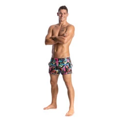 Funky Trunks - Test Signal Mens Shorty Shorts -Funky Trunks Swim Gear Store funky trunks test signal shorty shorts mens 4