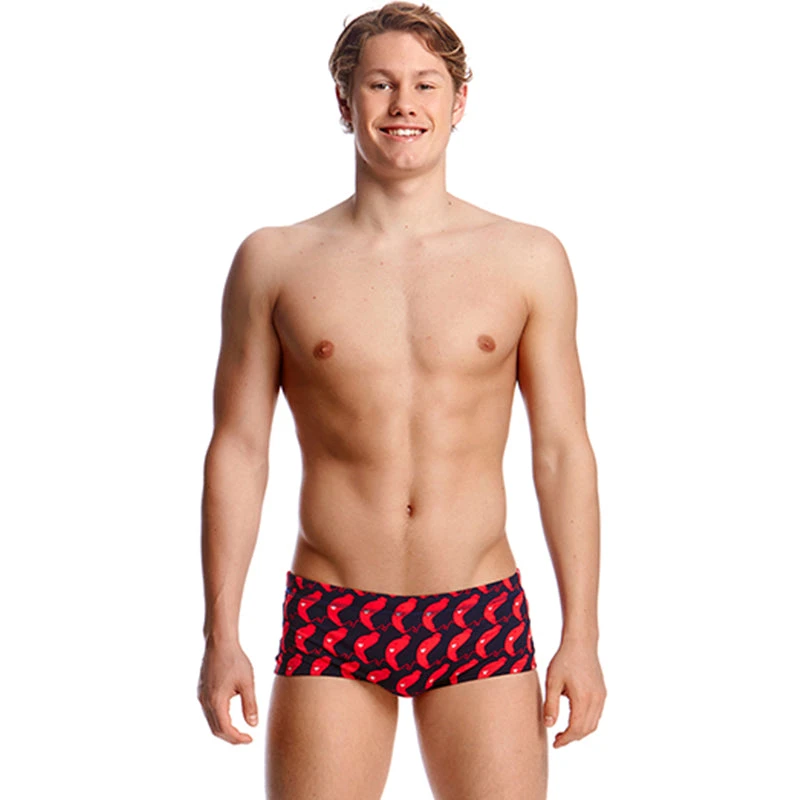 Funky Trunks - The Great Sausage Run Mens Plain Front Trunks 1 Funky Trunks - The Great Sausage Run Mens Plain Front Trunks