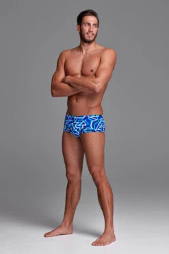 Funky Trunks - Ticker Tape - Mens Classic Trunks -Funky Trunks Swim Gear Store funky trunks ticker tape mens classic trunks 4