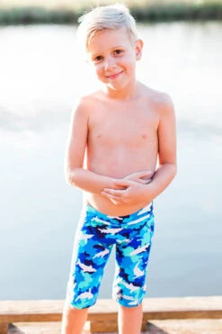 Funky Trunks - White Pointer - Toddler Boys Miniman Jammers -Funky Trunks Swim Gear Store funky trunks white pointer toddler boys miniman jammers 8