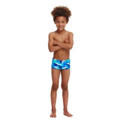 Funky Trunks - White Pointer - Toddler Boys Printed Trunks -Funky Trunks Swim Gear Store funky trunks white pointer toddler boys printed trunks 4