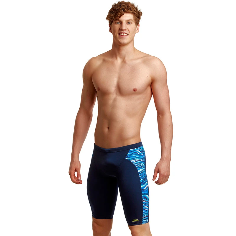 Funky Trunks - Wild Water - Mens Eco Training Jammers 1 Funky Trunks - Wild Water - Mens Eco Training Jammers