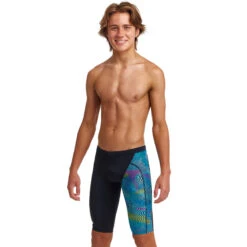Funky Trunks - Wires Crossed - Boys Training Jammers -Funky Trunks Swim Gear Store funky trunks wires crossed boys training jammers 4