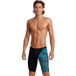 Funky Trunks - Wires Crossed - Mens Training Jammers -Funky Trunks Swim Gear Store funky trunks wires crossed mens training jammers 4