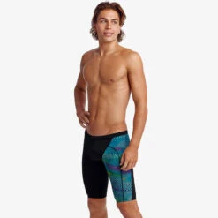 Funky Trunks - Wires Crossed - Mens Training Jammers -Funky Trunks Swim Gear Store funky trunks wires crossed mens training jammers 6